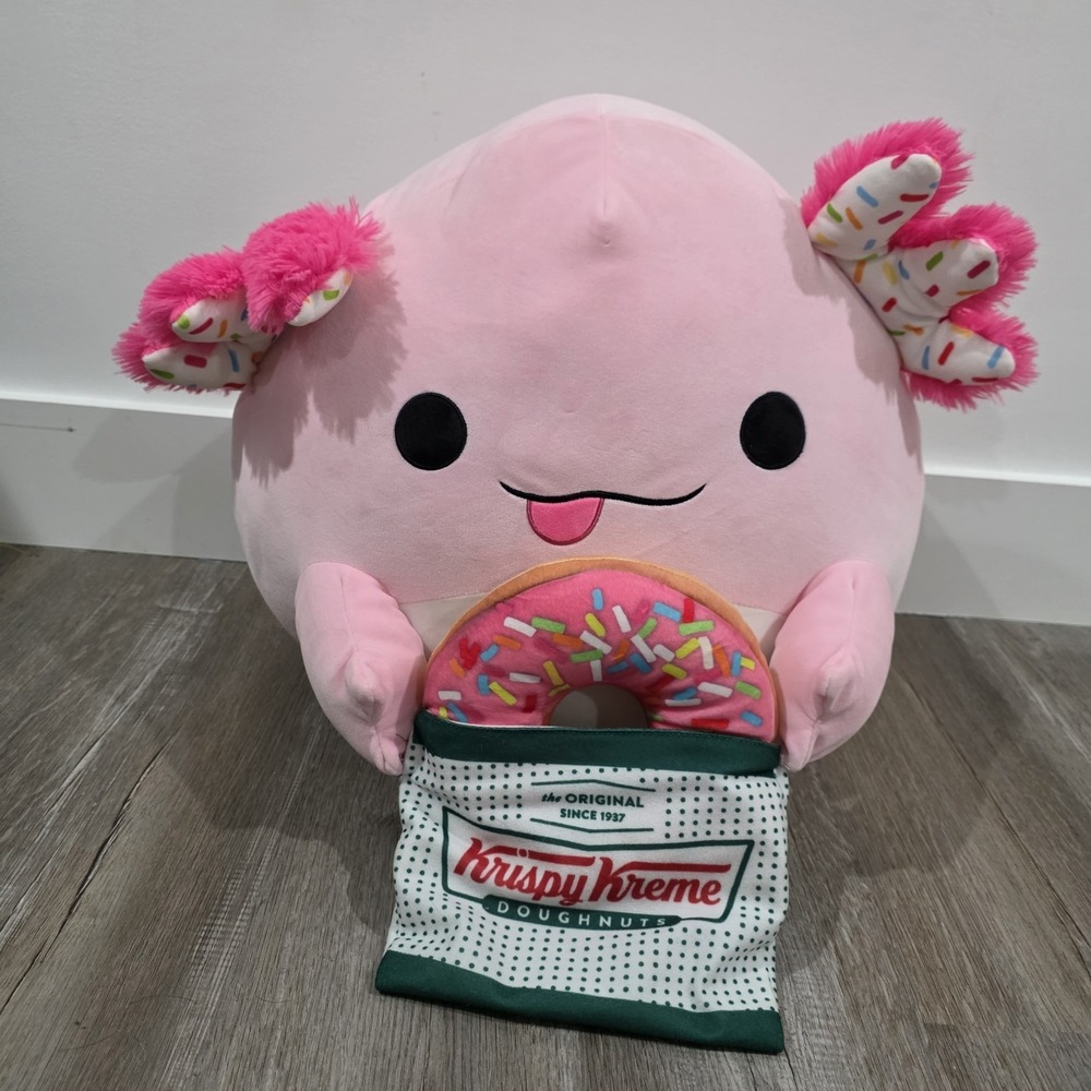 Snackles Zuru 16 Inch Krispy Kreme Axolotl Plush Squishy‎ Abbie